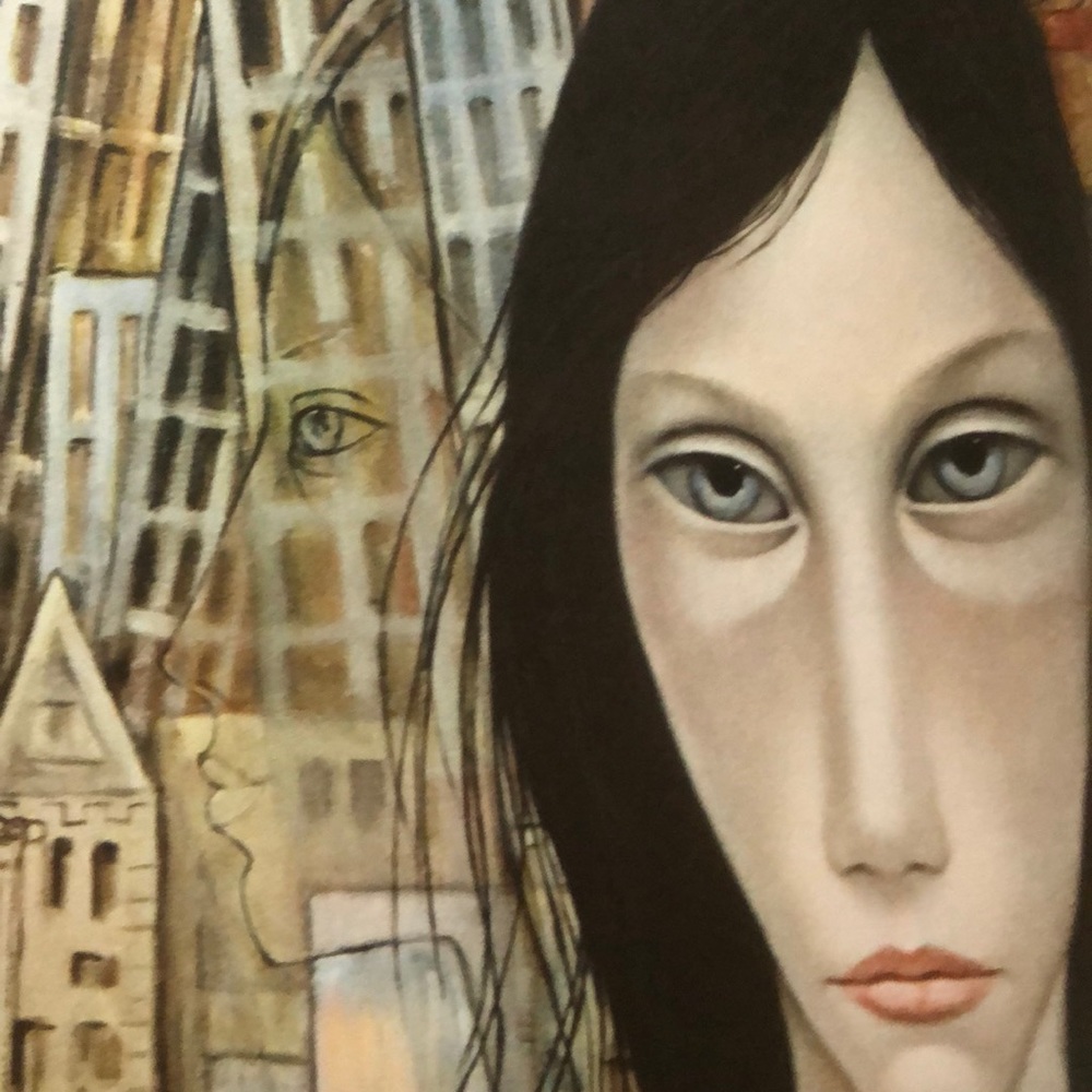 Vintage Margaret Keane Litho Print Big Eyes 1960’s Midcentury Mod Quirky - Picture 5 of 8